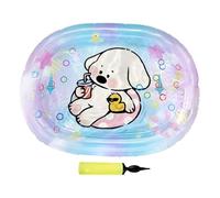 Estera de agua para gatos para gatos - alfombra de agua gato sensorial de juguete | Estera de juego de agua de gato | Ejercicio almohadilla engrosada | Juguete interactivo de enfriamiento rectable ple