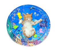 Estera De Agua Sensorial para Gatos,Alfombras De Juego Interactivas De Juguete para Gatos,Estera Sensorial De Agua Espesa para Gatos,Estera De Agua De Enfriamiento para Perros,Almohadilla De Juego