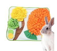 Estera de arnería de conejo, alfombrilla de bunny | Padena de snuffle divertida | Tratado dispensador, juguete de rompecabezas de mascotas pequeñas para chinchillas de hámsters de cachorros, suministr
