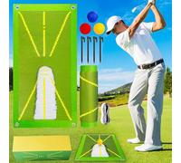 Estera de Ayuda de Ntrenamiento de Golf, Alfombrilla de Entrenamiento de Golf para Detección de Oscilación, Alfombrilla de Análisis y Correcto, Equipo de Ayuda de Golf para Interiores/Exteriores