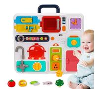 Estera de bienvenida para restaurante para bebés con juguetes, juguetes para niños pequeños para viajar | Light Light Fine Motor Skills Toys con música - Juegos de aprendizaje y educación interacti