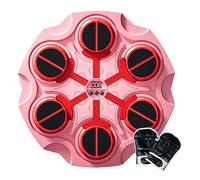 Estera de boxeo musical montado en la pared, juego de boxeo de pared | Máquina de entrenamiento inteligente con guantes,Equipo de escritura inalámbrico, juguete deportivo con luz y música para uso