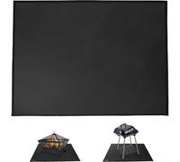 Estera de cocina al aire libre ignífuga resistente al calor barbacoa parrilla pad para patio mesa cubierta a prueba de grasa fibra de vidrio resina silicona protección (100 * 152CM39*60)