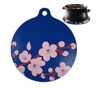 Estera de cocina de inducción de silicona - 20,66 cm, estera redonda de inducción aislante del calor, placas antideslizantes, almohadilla magnética para estufa, reutilizable para vitrocerámica