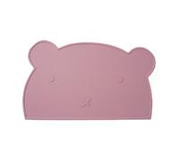 Estera de Comida de Gato, Alfombra para Perros - Estera de alimentación de con Bordes elevados | Almohadilla de Silicona Lavable sin Deslizamiento, Protector en Forma de Oso a Prueba de derrames para