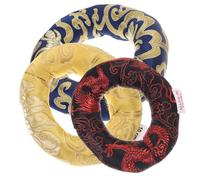 Estera de cuenco tibetano, 3 piezas, cuenco con sonido de Buda, cuencos tibetanos, decoración Zen, almohada de brocado de seda, cuencos cantores, estera de meditación, chakra, cuenco tibetano tibet