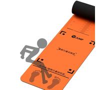 Estera de cuerda for saltar naranja, almohadilla de ejercicio for salto largo de pie for adultos, tabla de entrenamiento de gimnasio multiusos for ejercicios de estiramiento