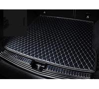 Estera De Cuero para Maletero Coche para Dodge para Viaje para Cargador para Challenger para Dart para Calibre para Durango para Avenger para Magnum Maletero Carga Protector Forro(Beige Negro)