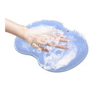 Estera de depuración de pie de Ducha, Alfombra de Masaje de pies - Almohadilla de Lavado de baño no Deslizante - Massaje de Taza de succión montada en la Pared Multifuncional y Alfombra de depuración