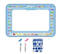 Estera de Doodle Agua - Alfombra Mágica Sin Desorden Para Niños De 1 a 6 Años | Dibujo De Agua Mágica at, Pizarra Reutilizable Tablero De Pintura con Frutas Y Carta Diseño De Cuero | Para Juegos De