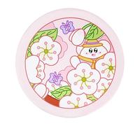 Estera de enfriamiento de cerámica - Plato de compañía de hámster de 16 cm, cama de alivio de calor de verano, pequeño cojín de descanso frío animal | Piedra de enfriamiento para la pila de coc