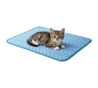 Estera de enfriamiento para perros y gatos - Pet Kennel Ice Silk Cooling Pad, Breathable Summer Sleeping Mat para cachorros, y mascotas pequeñas, interior al aire libre para el hogar
