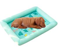 Estera De Enfriamiento Termocrómica For Perros, Almohadilla De Enfriamiento For Perros Grande 80x65 CM, Resistente A La Masticación, Absorbente, Reutilizable, Estera De Enfriamiento For Perros For Via
