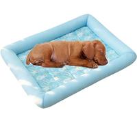 Estera De Enfriamiento Termocrómica For Perros, Almohadilla De Enfriamiento For Perros Grande 80x65 CM, Resistente A La Masticación, Absorbente, Reutilizable, Estera De Enfriamiento For Perros For Via