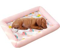 Estera De Enfriamiento Termocrómica For Perros, Almohadilla De Enfriamiento For Perros Grande 80x65 CM, Resistente A La Masticación, Absorbente, Reutilizable, Estera De Enfriamiento For Perros For Via