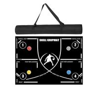 Estera de entrenamiento de pasos, esterilla de entrenamiento de medias de baloncesto, 120 x 86 cm portátil, estera antideslizante para la ayuda regular de entrenamiento del de entrenamiento