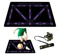 Estera de Entrenamiento de Regate de Fútbol, Estera de Entrenamiento de Pasos De Fútbol Estera Antideslizante para Control de Pelota Deportiva Estera de Fitness(Purple,60x90cm)