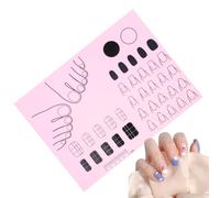 Estera de entrenamiento de uñas, alfombra de uñas de silicona | Estera de práctica de uñas de silicona para manicura - Alfombra de estampado para, Guía de pegatinas para uñas, almohadilla de
