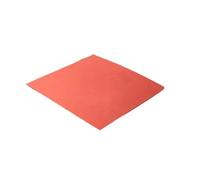 Estera de esponja de silicona de celda cerrada roja de 250 x 250 mm, lámina de espuma de silicona adhesiva for electrónica (1 unidad)(1mm)