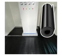 Estera de goma aislante eléctrica industrial, rollo de suelo aislado comercial negro para trabajo de alto voltaje, sala de distribución/planta de energía, personalizable cortable (largo x ancho x alto