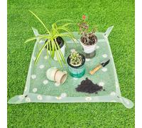 Estera de Jardinería, Estera de Trasplante de Plantas, Alfombrilla de Trasplante Impermeable, Estera de Jardinería Plegable, Estera de Plantación de Jardinería para Suculentas, Planta, 70 x 70 CM