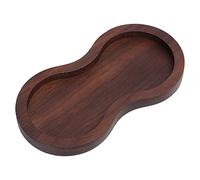 Estera de manipulador de café Hoseonfn, bares de restaurantes, material de madera de nogal, diseño reutilizable, ranura precisa, compacto liviano, soporte de manipulador de café