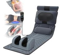 Estera de masaje de cuerpo completo con calor,Masajeador de cintura de pies y piernas,Almohadilla de colchón de masaje de vibración de cuerpo entero,Masaje de 9 engranajes/Cojín de masaje de 3 mo
