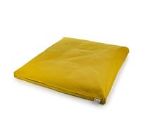Estera de meditación/Zabutón/relleno fibra de algodón 100% reciclado/base para Cojín de meditación/colchoneta meditación y yoga / 75x64 cm (AMARILLO DORADO)