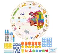 Estera De Pintura De Agua - Tablero De Dibujo Doodle | Lienzo Mágico Reutilizable, Juguete Para Colorear Educativo, Alfombra Sin Desorden Con Aprendizaje, Ideal Para La Creatividad De Los Niños En El
