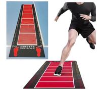 Estera de Pista de Salto de Longitud de pie para Pista y Campo, Estera de Ejercicio portátil para Saltar la Cuerda, Estera de práctica de probador físico para el Gimnasio en casa d