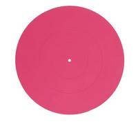 Estera de Plato de Plato Giratorio, Alfombra de Récord de Goma de 12 Pulgadas para Reproductores de Discos LP, Reduce el Reemplazo (P INK)
