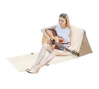 Estera de Playa Reclinable, Estera de Playa Plegable con Respaldo - Almohadilla para acampar con respaldo de playa, impermeable, Triangular estable - Tumbona de playa portátil plegable, silla de bronc