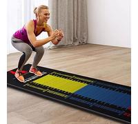 Estera de práctica de Salto de Longitud de 4 mm de Grosor, Almohadilla de medición de Ejercicio de 11,5 x 3 pies, Tabla de Entrenamiento Extra Larga para Pisos de Gimnasio en Inter