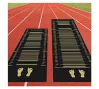 Estera de Prueba de Salto Largo de pie,Almohadilla de medición de práctica Antideslizante,Estera de Salto Largo de PVC para Pisos de Gimnasio en casa,Estera de Entrenamiento con CU