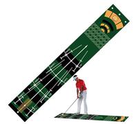 Estera de Putting Interior, Estera de Práctica de Putt | Putter de golf para entrenamiento - Putting Practice Mat, Equipo de Entrenamiento de Golf, Putting Green de Golf para Interiores con Respaldo A