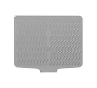 Estera de secado de platos de silicona con labio de drenaje incorporado - Esteras de secado de puntos para el contador de cocina | Sólido compacto fácil de limpiar platos cojín seco | Cojín Rápido