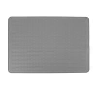 Estera de secado de platos de silicona grande 71x50 cm Calor 450 °F Almohadilla de secado plegable antideslizante con protector de mesa con fondo elevado para fregadero de cocina (Gris)