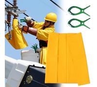 Estera De Seguridad Eléctrica Con Aislamiento De 400v Y 10kv, Almohadilla Amortiguadora Resistente Al Calor For Alto Voltaje, For Electricistas Y Técnicos(0.4KV - 0.3x0.3m(1x1ft))