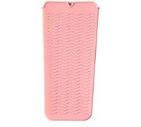 Estera de silicona para alisar el cabello, alfombrilla de silicona para aislamiento térmico, alfombrilla antiquemaduras, alfombrilla portátil resistente al calor para rizadores, planchas y herramientas de peinado Cipliko
