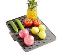 Estera de silicona para lavavajillas | Tapetes impermeables para fregadero | Almohadilla protectora antideslizante resistente al calor de secado rápido para utensilios de taza casera cuenco de
