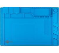 Goobay 61670 Alfombrilla de silicona para soldar/Alfombra de trabajo flexible para soldar/Estera para Reparar/Resistente a golpes/Regla integrada