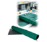 Estera de soldadura antiestática, almohadilla de estación de trabajo verde resistente al calor de 2 mm for reparación y taller de electrónica(120x500cm/3.9x16.4ft)