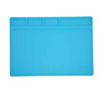 Estera de soldadura Estera de trabajo de silicona resistente al calor placa de reparación antiestática con escala para reparación electrónica y soldadura material de silicona duradera de gran tamaño