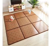 Estera de Tatami Japonesa, colchón de Tatami Tradicional japonés, Estera de Suelo de ratán, Antideslizante y Transpirable, Adecuada para Sala de Estar y Dormitorio.,A03,60 * 180CM