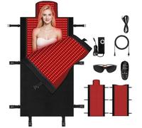 Estera De Terapia De Luz Roja Corporal, Manta De Terapia De Luz Roja, Almohadilla Grande LED 2 En 1 De 660 Nm Y 850 Nm For Todo El Cuerpo, Alivio Del Dolor(2570leds)