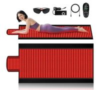 Estera De Terapia De Luz Roja Corporal, Manta De Terapia De Luz Roja, Almohadilla Grande LED 2 En 1 De 660 Nm Y 850 Nm For Todo El Cuerpo, Alivio Del Dolor(1370leds)