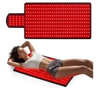 Estera De Terapia De Luz Roja Corporal, Manta De Terapia De Luz Roja, Almohadilla Grande LED 2 En 1 De 660 Nm Y 850 Nm For Todo El Cuerpo, Alivio Del Dolor(325leds)