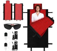 Estera De Terapia De Luz Roja For El Cuerpo, 1370/2570 PCS LED Almohadilla De Manta De Terapia De Luz Roja For Aliviar El Dolor, Cuentas LED De Longitud De Onda Dual 2 En 1 660 Nm Y 850 Nm(2570 leds)