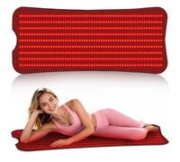 Estera De Terapia De Luz Roja For El Cuerpo, Almohadilla De Terapia De Luz Roja Con Controlador, 540 LED 2 En 1 (660 Nm Y 850 Nm), Temporizador E Intensidad Ajustables