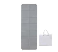 Estera de yoga: almohadilla de ejercicio plegable engrosada de 6 mm para comodidad articular, peso ligero resistente a la lágrima con bolsa de transporte, almohadilla de entrenamiento de ejercicios pa